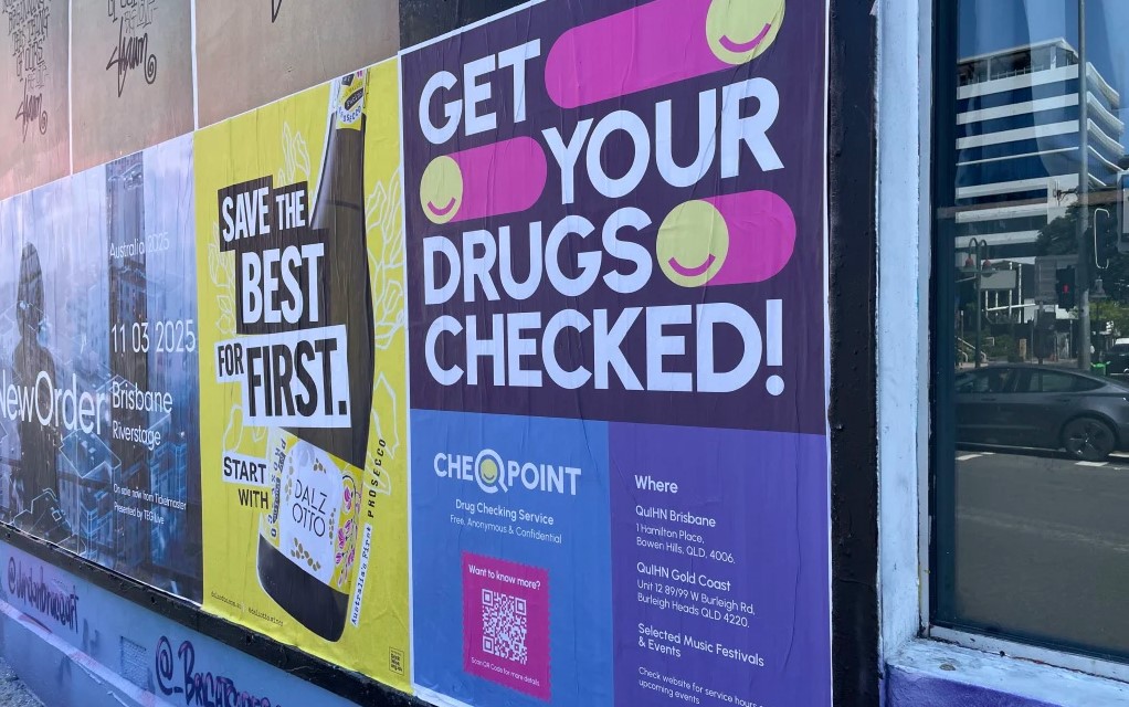 Drug checking poster the valley