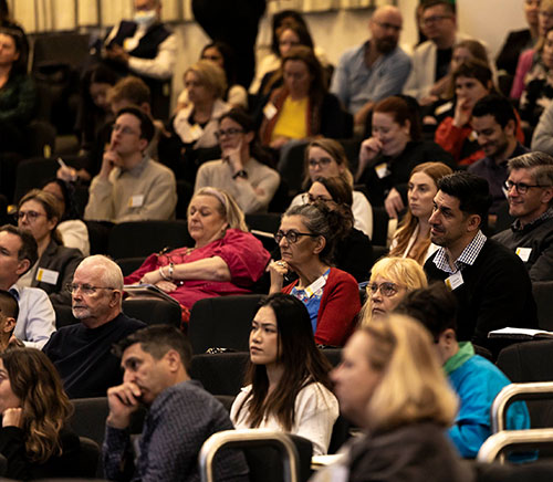Audience at an event