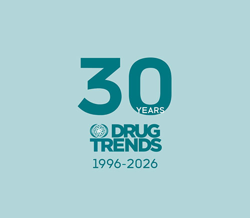 Drug Trends anniversary logo