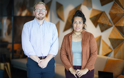 Emma Tufuga and James Finney 