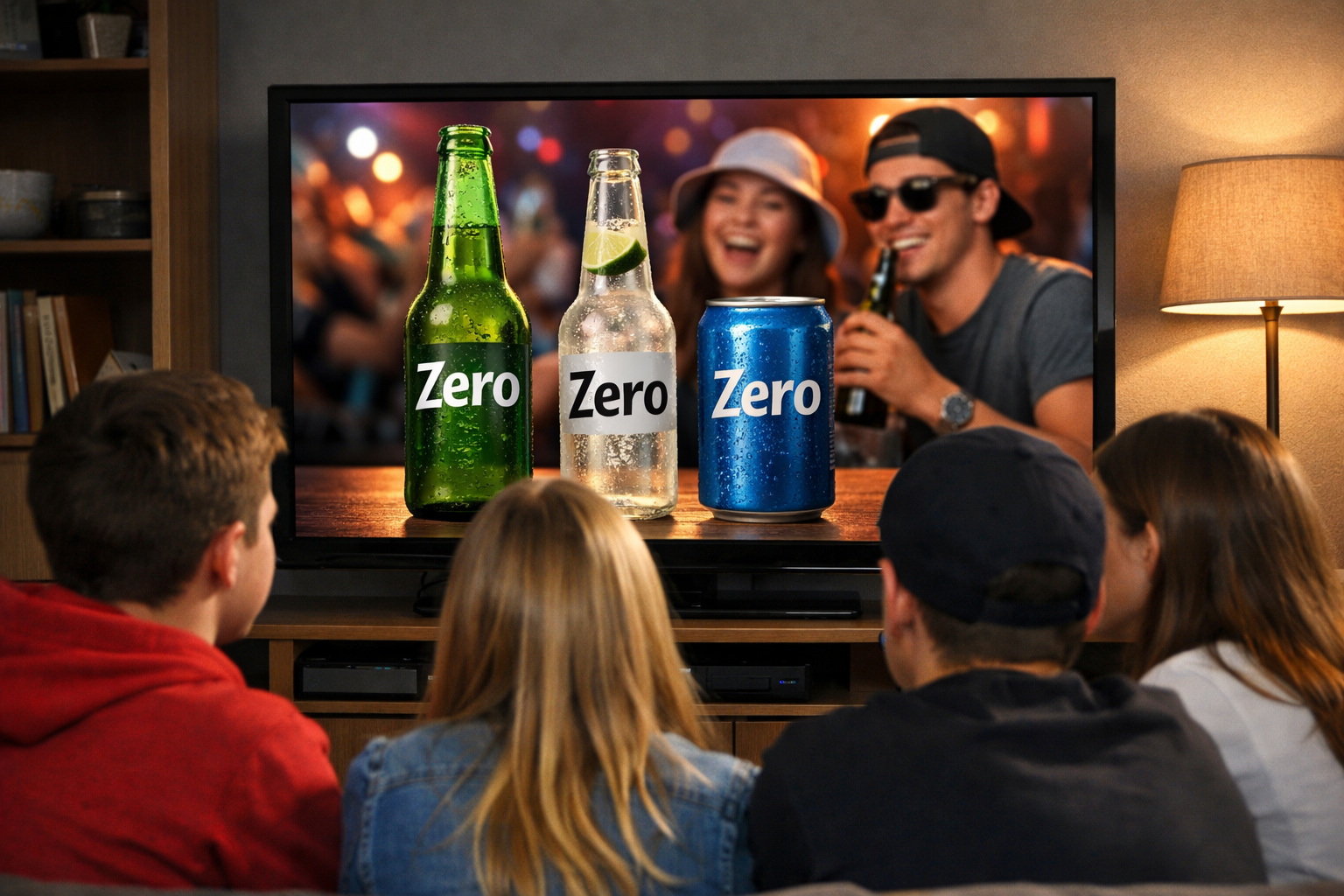 Zero alcohol adverts