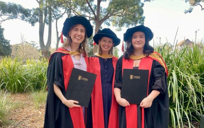 Three postgraduates students