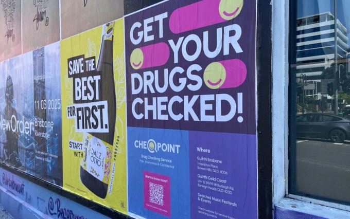 Drug checking poster the valley