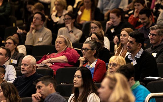 Audience at an event