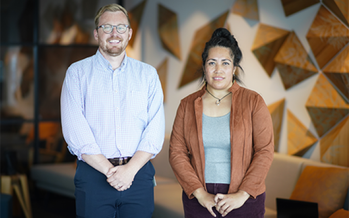 Emma Tufuga and James Finney 